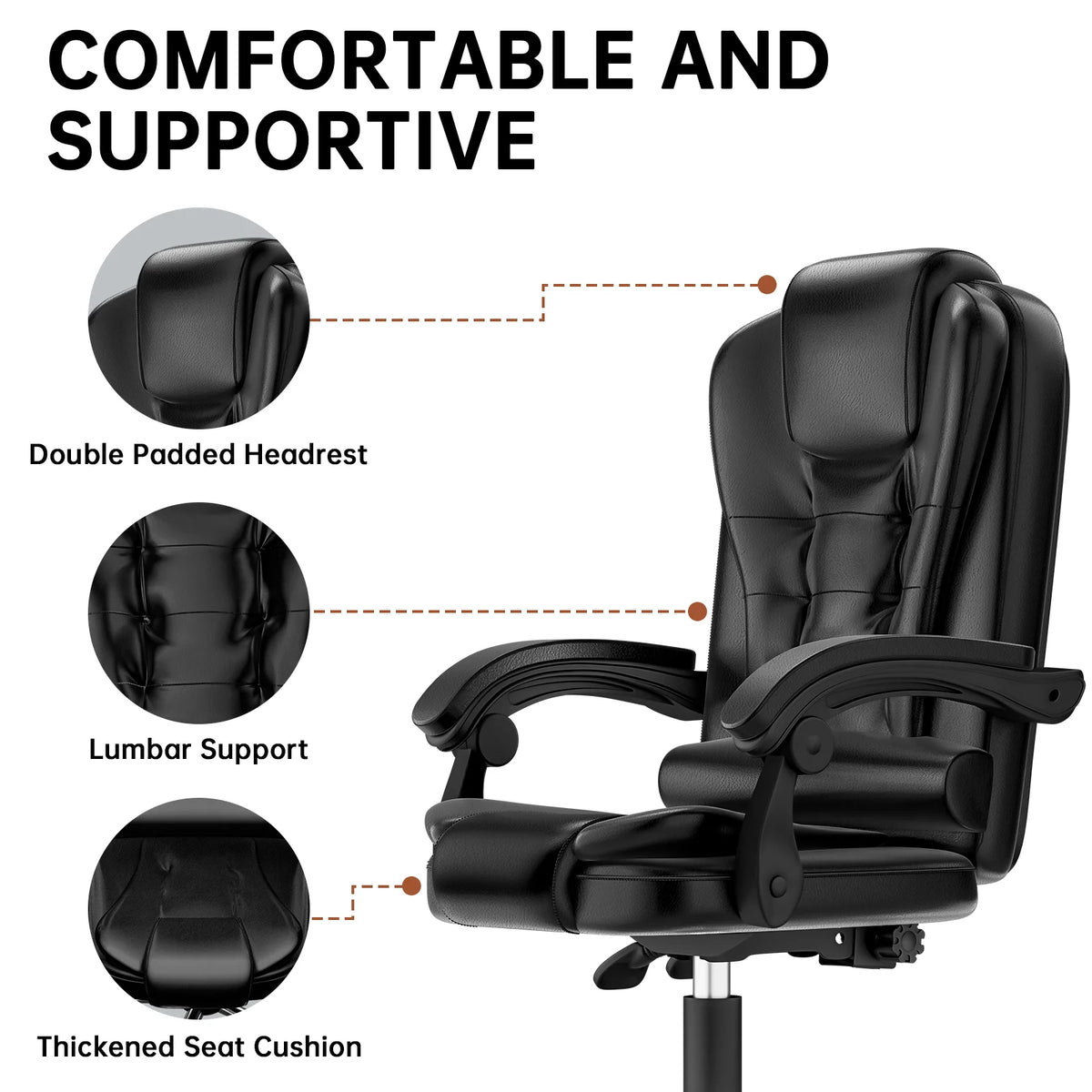 Ergonomic High Back Executive Office Chair