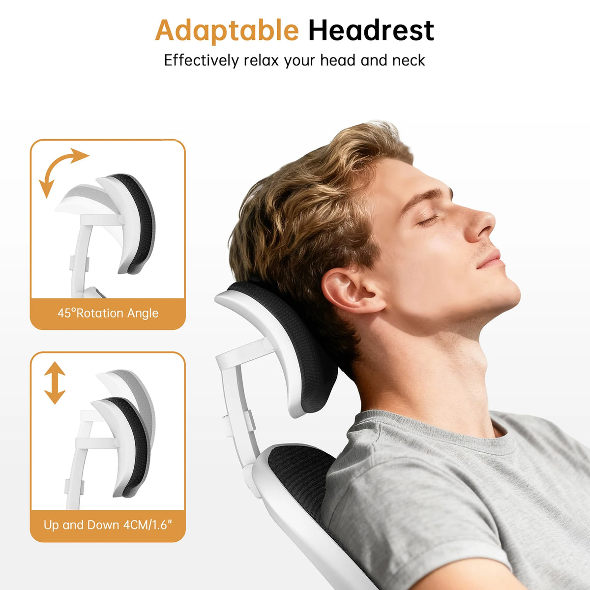 Ergonomic High Back Office Chair with Headrest & Lumbar Support