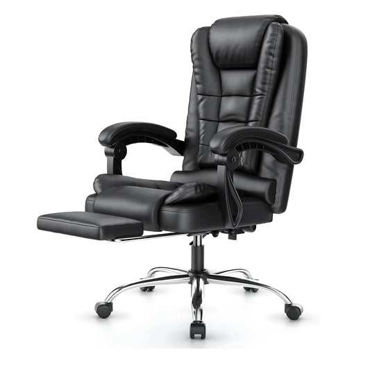 Executive Office Chair Footrest High Back Desk Chair Ergonomic Recliner