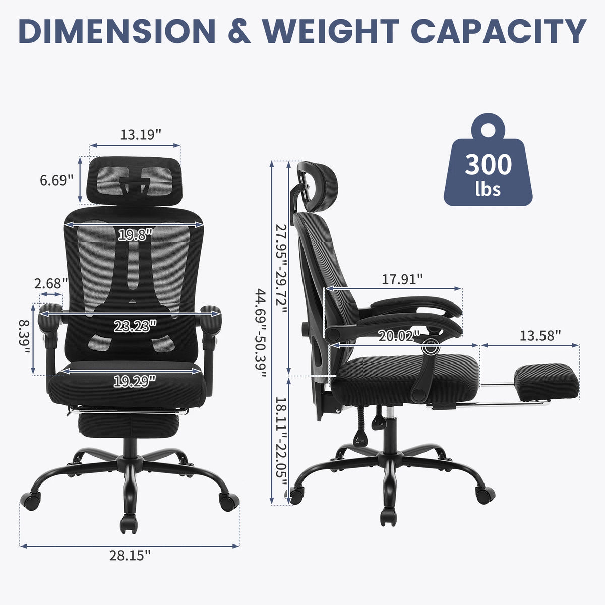 Ergonomic Office Chair Adjustable Lumbar Support