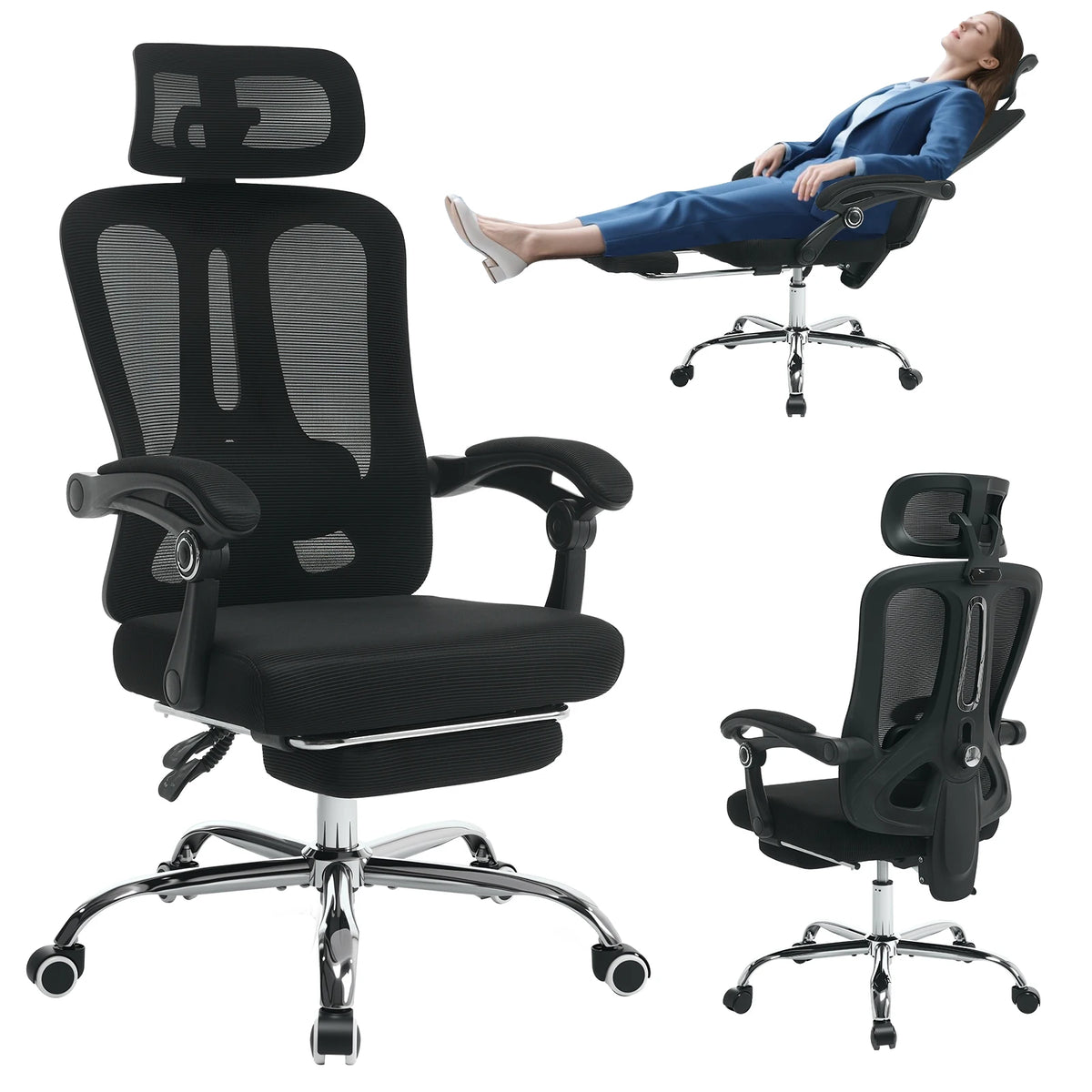 Ergonomic Office Chair Adjustable Lumbar Support
